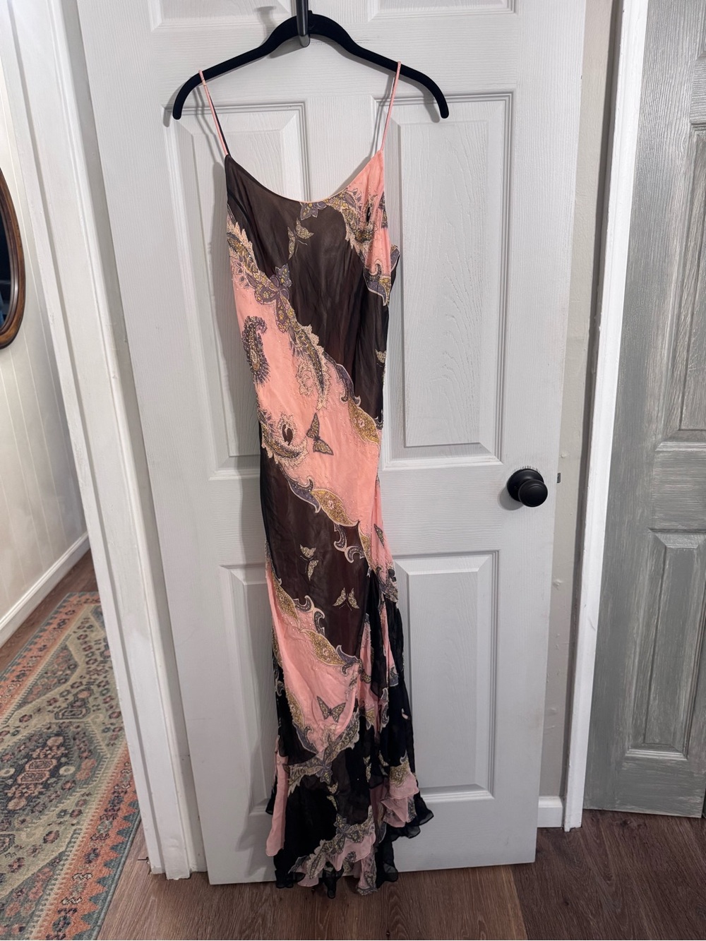 Vintage Y2K Silk Butterfly 🦋 Slip Dress